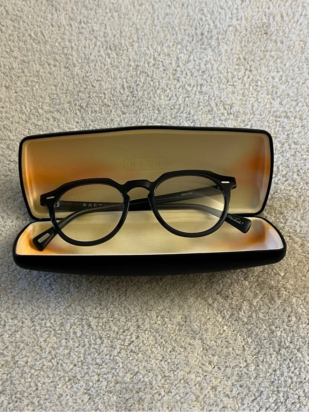 RAEN Guild Black Optical Eyeglasses Frames 49-21-145 w/ Case